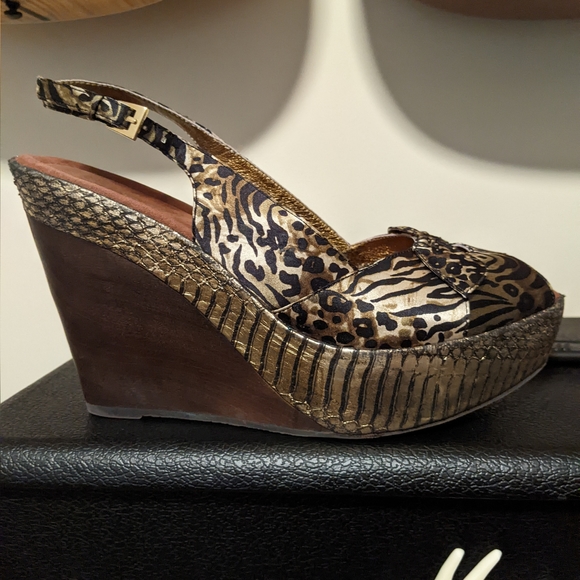 Sam Edelman Danica animal print platform wedge - Picture 5 of 5